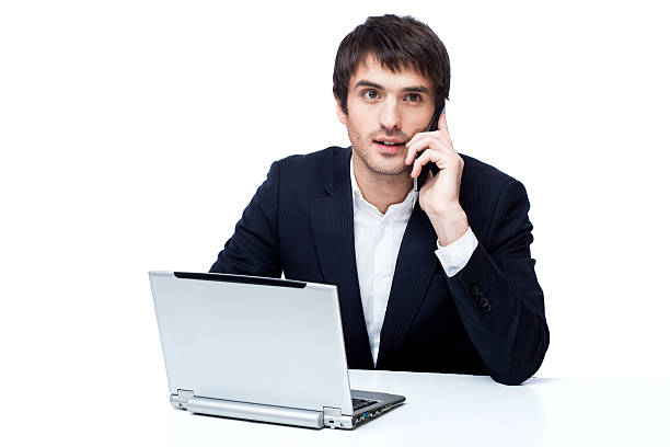 istock businessman with laptop isolated on white 468453743