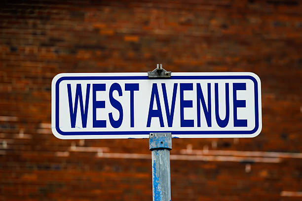 istock Street Sign - West Avenue 468453860