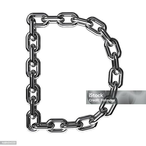 Letter D Stock Photo - Download Image Now - 2015, Alphabet, Chain - Object