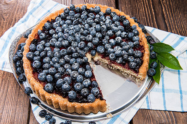 istock Fresh Blueberry Tart with fruits 468454375