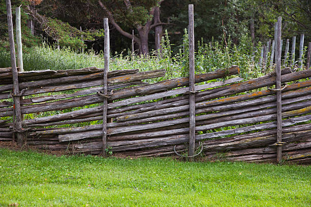 istock Traditional Norwegian  wooden fence. 468455203