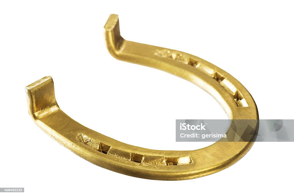 Golden horseshoe - Foto de stock de Dourado - Descrição de Cor royalty-free