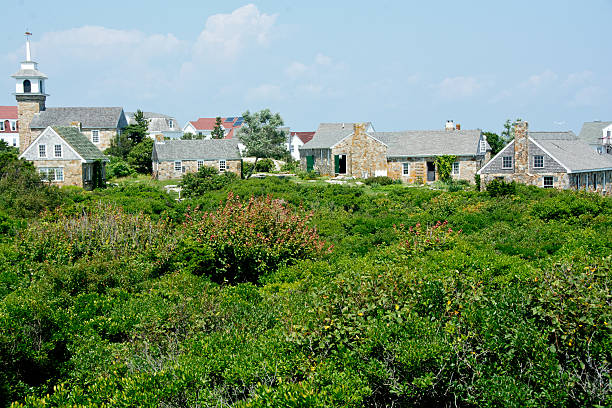 Denmark, Jutland, Ringkobing Fjord, house in the dunes.