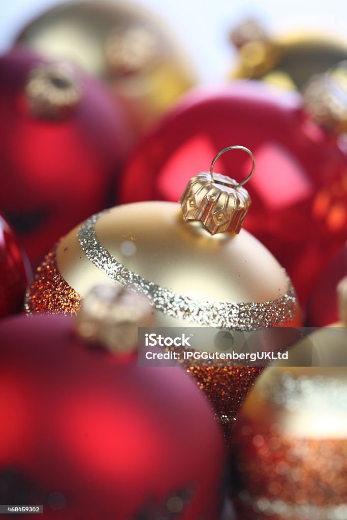 Christmas bauble in box 2015 Stock Photo
