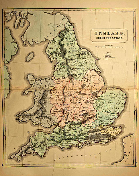 England .Ancient map of the world