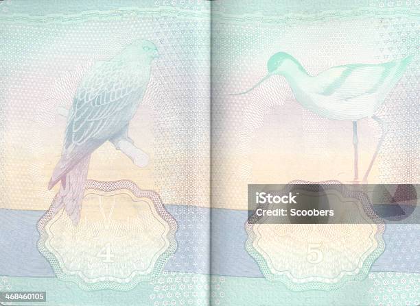 Inside Pages Of Uk Passport Stock Photo - Download Image Now - Passport, UK, Page