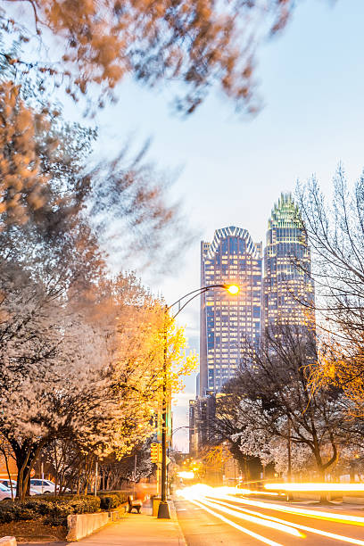 istock charlotte skyline at dawn hours on a spring evening 468461516