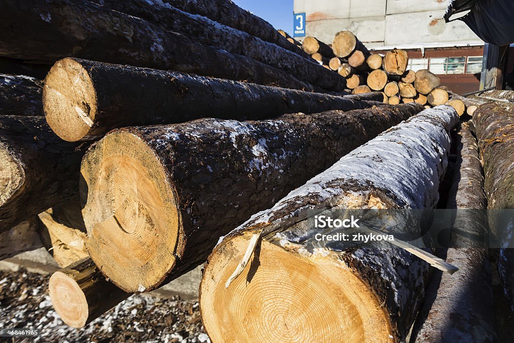 wood material construction market texture tree outdoors in a village near Moscow Mikhnevo Anaerobic Exercise Stock Photo