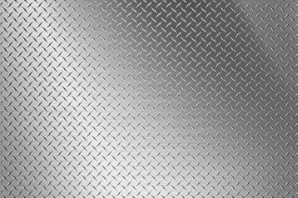 fundo da placa de diamante de metal - diamond plate - fotografias e filmes do acervo