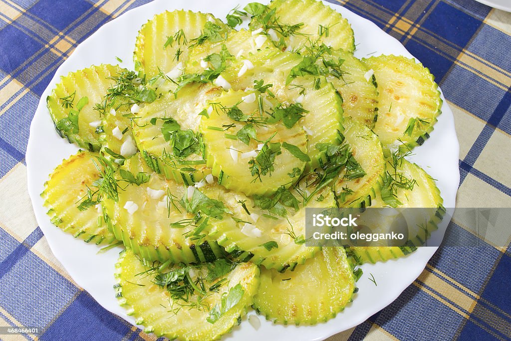 Tranches de courgettes frites - Photo de Aliment libre de droits