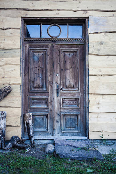 Old wooden door