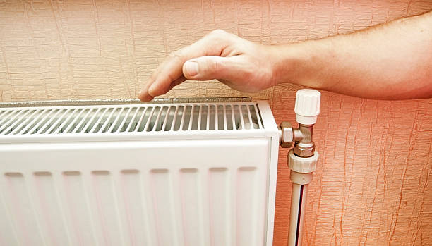istock Check of heating of a radiator 468471110