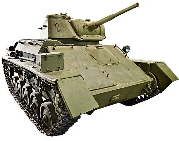 Soviet light tank T-80. 1943 isolated