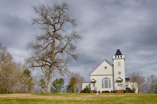 A traditional church building in North Carolina