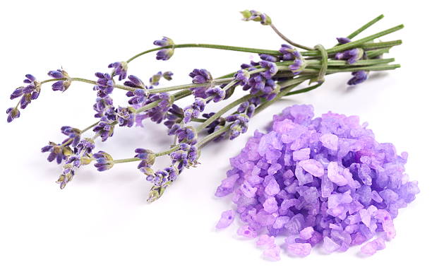 istock Bunch of lavender and sea salt. 468472772