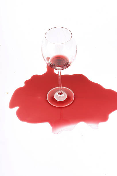 istock Studio shot of wine stain 468473504
