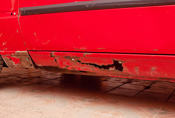 istock Fragment of an old rusty car 468473625
