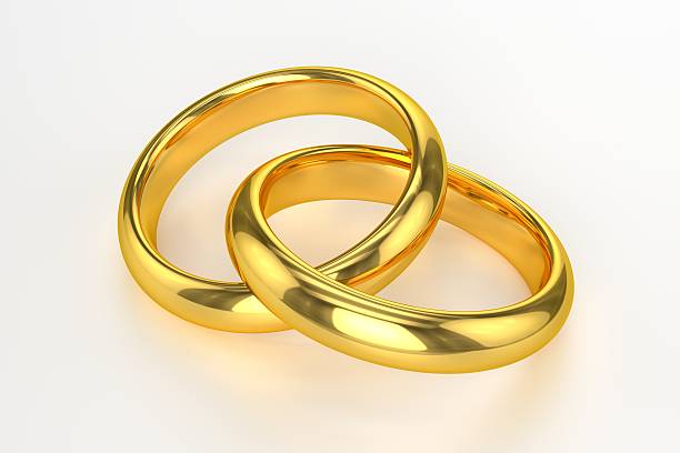 istock Golden Wedding Rings 468474741