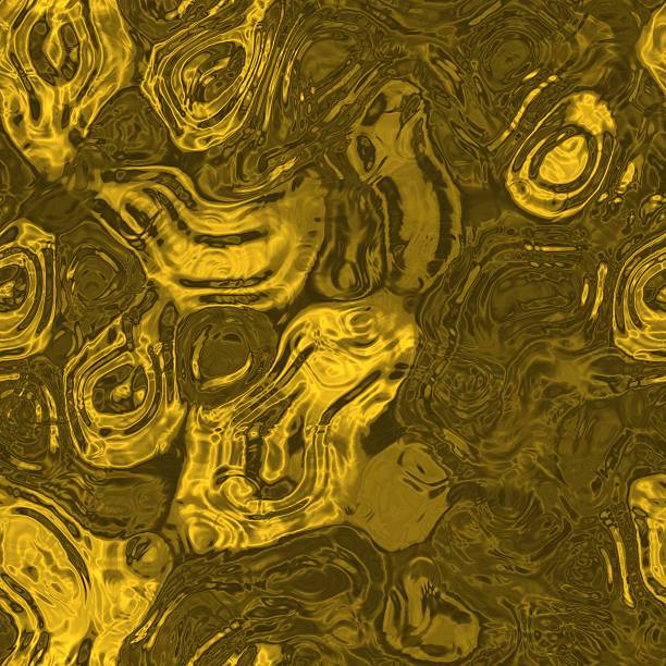 istock Golden seamless melt glass metal texture 468474892