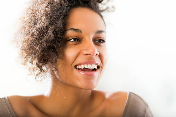 istock Happy young woman. 468475435