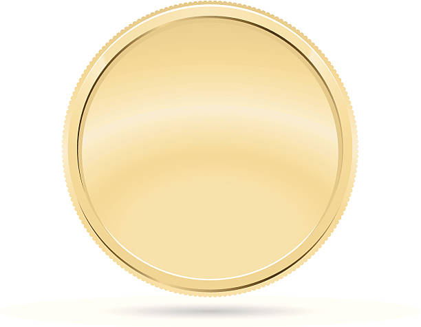 золотые монеты, медаль - металл иллюстрации stock illustrations