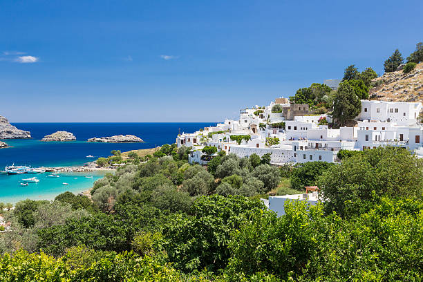 istock Lindos town in Rhodes, Greece 468476941