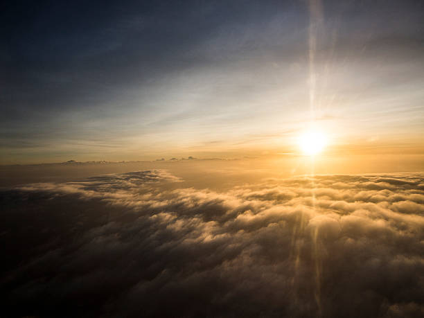 istock First light of day as seen from a plane 468479302