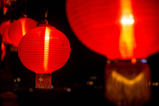 Chinese lanterns during new year festival during new year festival