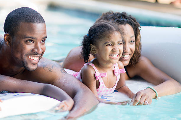 istock Family in the Swimming Pool 468483736