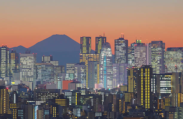 istock Tokyo cityscape and Mountain fuji 468487094
