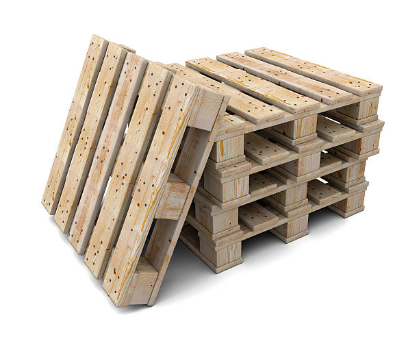 istock Stack of wooden pallets. One pallet near 468490545