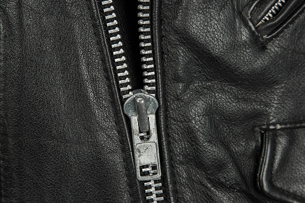 istock close-up of black leather jacket details 468491132