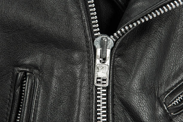 istock close-up of black leather jacket details 468491138