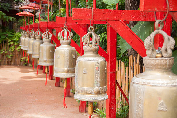 istock Bells in Wat Phan Tao, Chiang Mai, Thailand 468492396