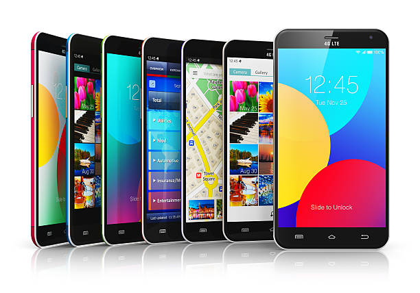 istock Collection of modern touchscreen smartphones 468493170