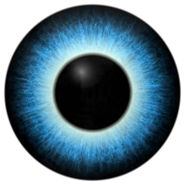 istock Strange animal eye with big colored iris, view into bulb 468496192