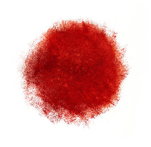 istock Colorful watercolor circle, red drop on white background. 468496408