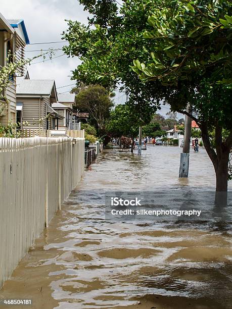 Überschwemmung Street In Brisbane Stockfoto und mehr Bilder von Überschwemmung - Überschwemmung, Australien, Beschädigt