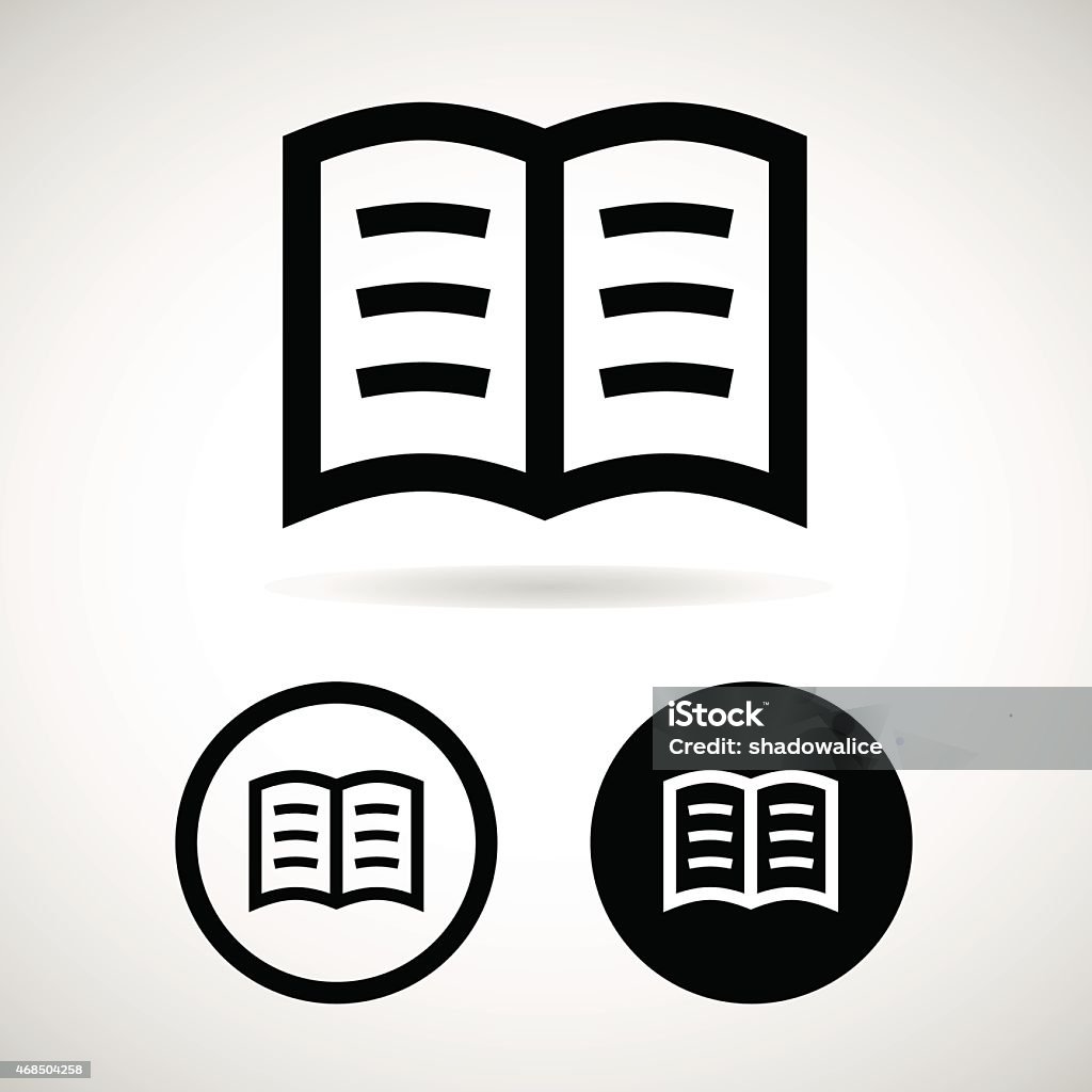 book icon great for any use. Vector EPS10. 2015 stock vector