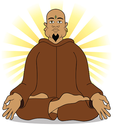 Yoga master has achieved enlightenment through meditation