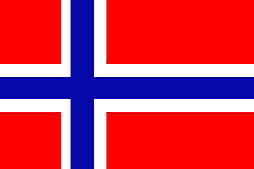 Full frame image of Norwegian flag.