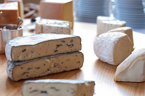 cheese platter stock photo