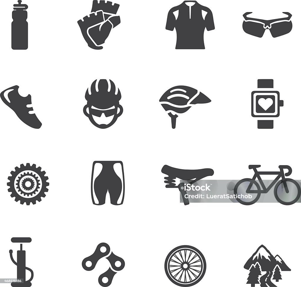 Cycling Silhouette icons | EPS10 Cycling Silhouette icons  Cycling stock vector