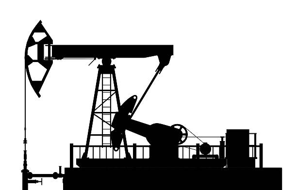 istock Silhouette of the oil pump 468515478
