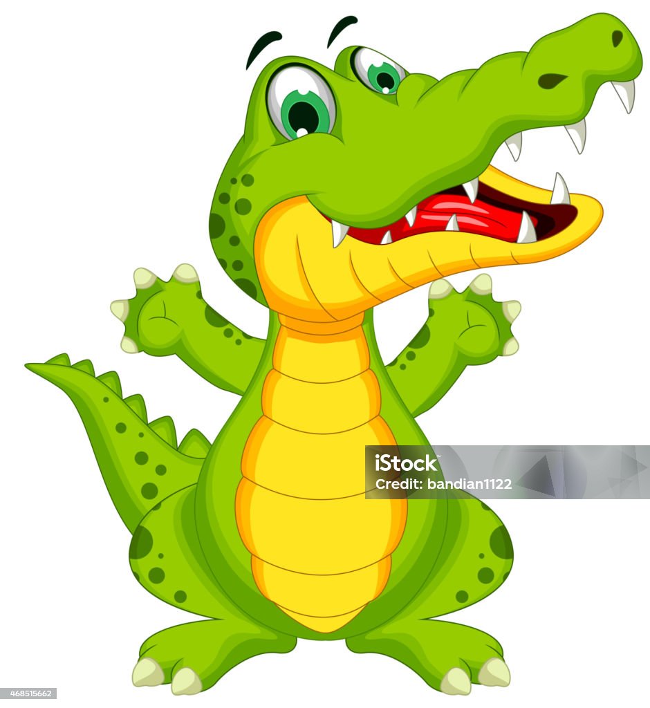 cute crocodile cartoon posing vector illustration of cute crocodile cartoon posing 2015 stock vector