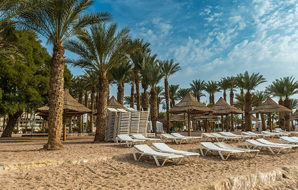 istock Morning view on the North beach of Eilat 468515855