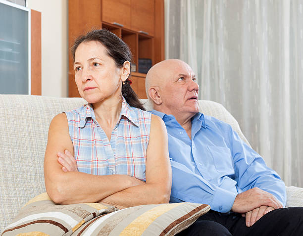 istock Mature woman having conflict with husband 468516698