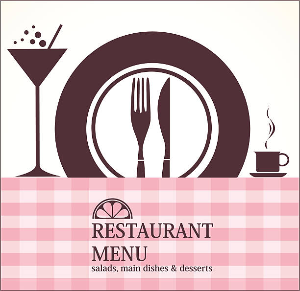 Restaurant menu design vector art illustration