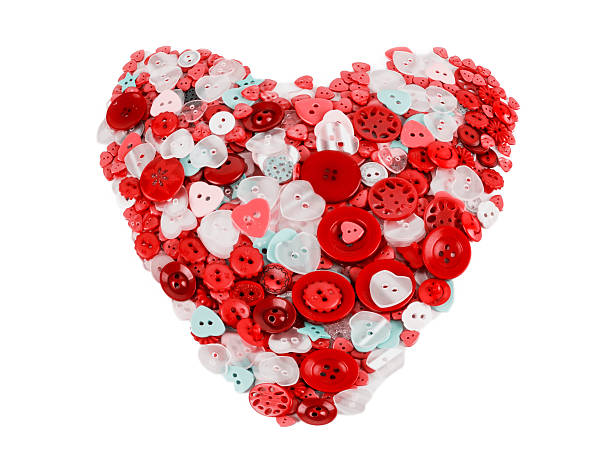 istock love heart sewing buttons on background 468518660