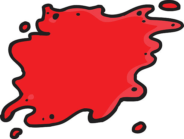 Isolated Blood Stain Stock Illustration - Download Image Now - Blood,  Cartoon, Splattered - iStock